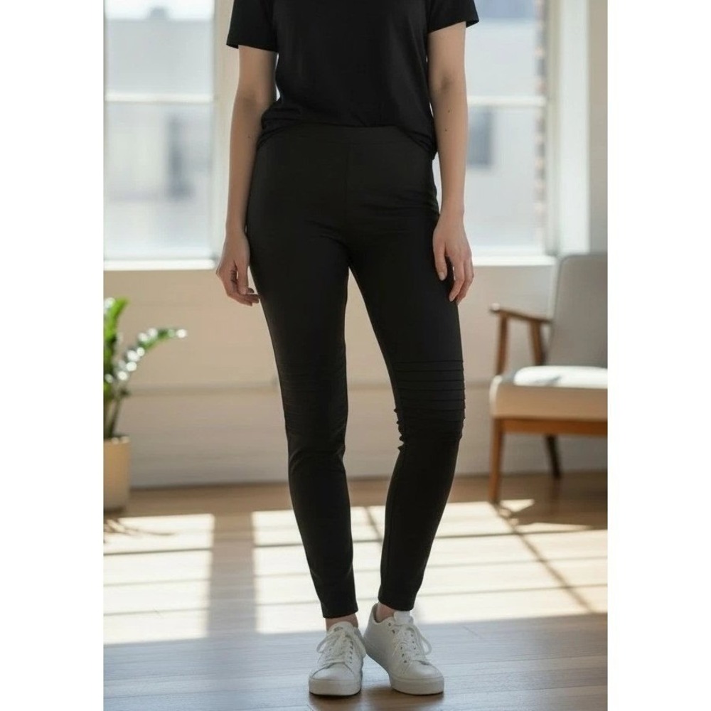 Ruti US 4 NWT (Ruti 0) MOTO NYLON  Leggings Umbrella Thickness Fabric Black